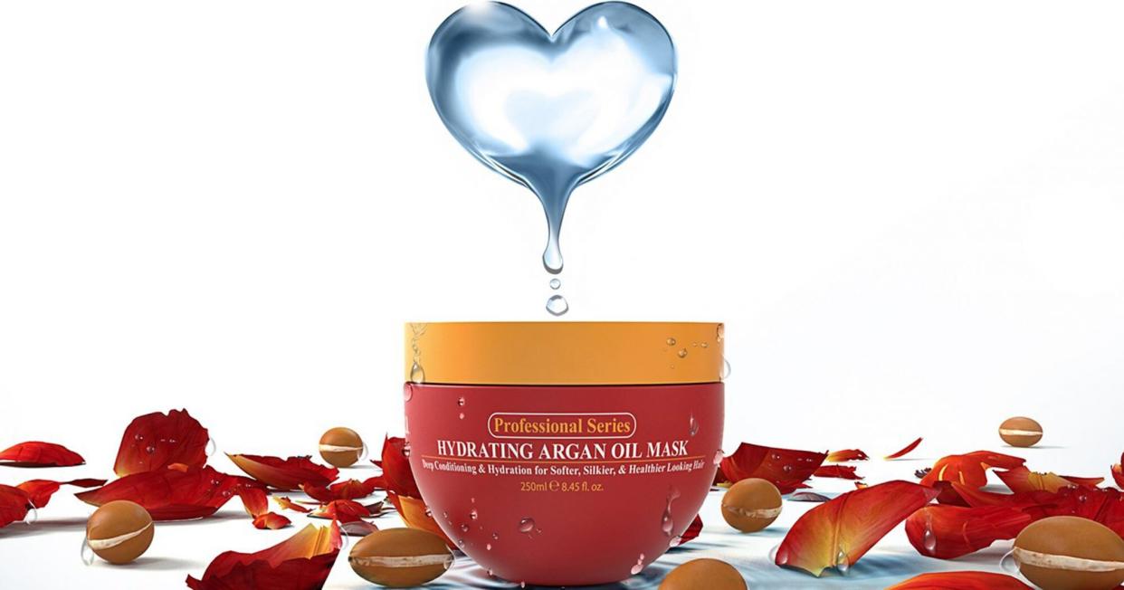 Hydrating Argan Oil Hair Mask and Deep Conditioner By Arvazallia for Dry or Damaged Hair