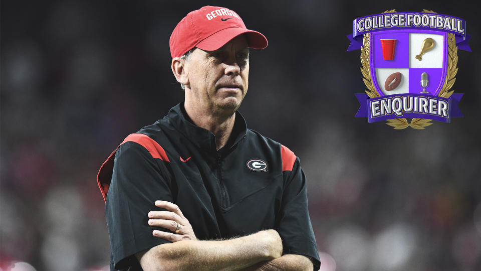 Georgia offensive coordinator Todd Monken looks onto the field
Photo by Michael Allio/Icon Sportswire via Getty Images