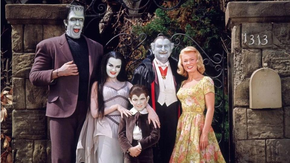 The original cast of the classic sitcom The Munsters. 