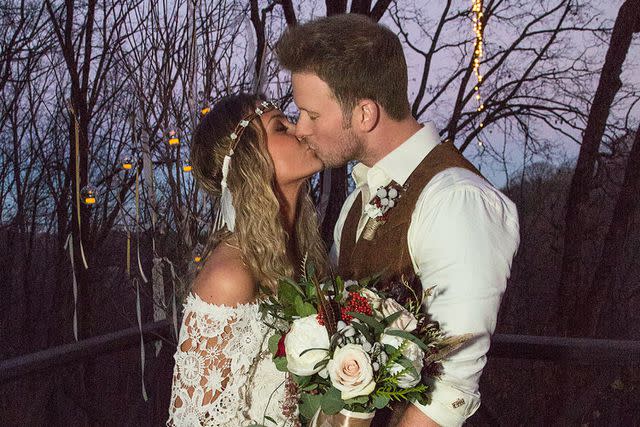 <p>Justin Mrusek</p> Brittney and Brian Kelley on their wedding day in 2013