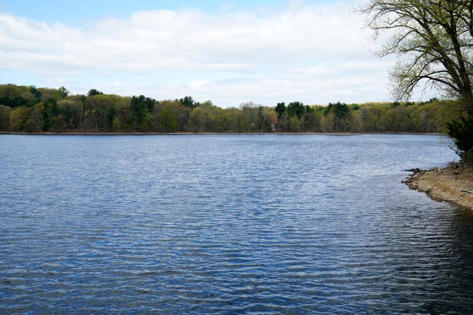 Woodcliff Lake Reservoir is shown, Wednesday, April 19, 2023.