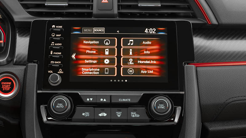 2020 Honda Civic Type R infotainment