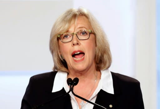 Canada's Green Party leader Elizabeth May has called the Trudeau blackface photos "shameful"