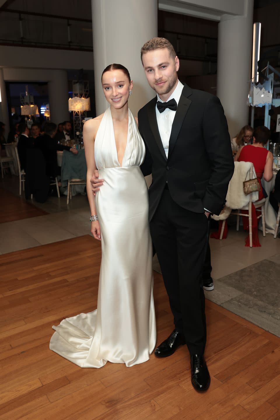 london, england february 18 phoebe dynevor and cameron fuller during the ee bafta film awards 2024 dinner at the royal festival hall on february 18, 2024 in london, england photo by shane anthony sinclairbaftagetty images for bafta