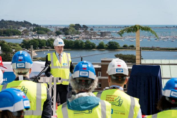 Bournemouth Echo: Minister for Health Edward Argar MP at ceremony for new Poole Hospital building. Picture: Millard Photography