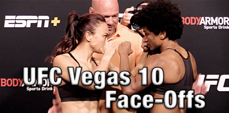 UFC Vegas 10 Waterson vs Hill faceoffs