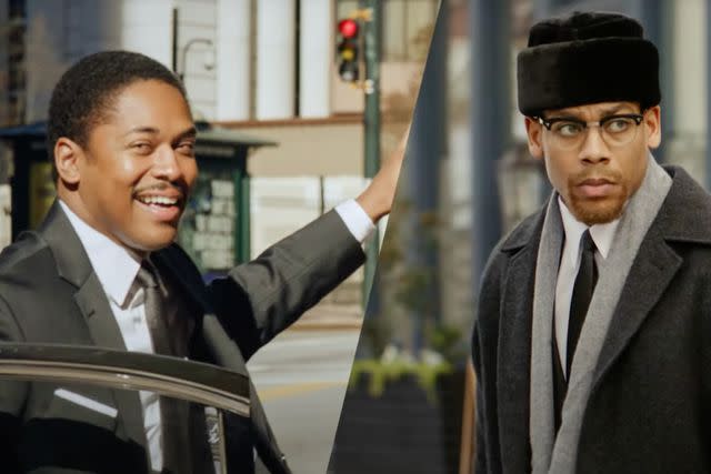 <p>National Geographic</p> 'Genius: MLK/X' stars Kelvin Harrison Jr. and Aaron Pierre.