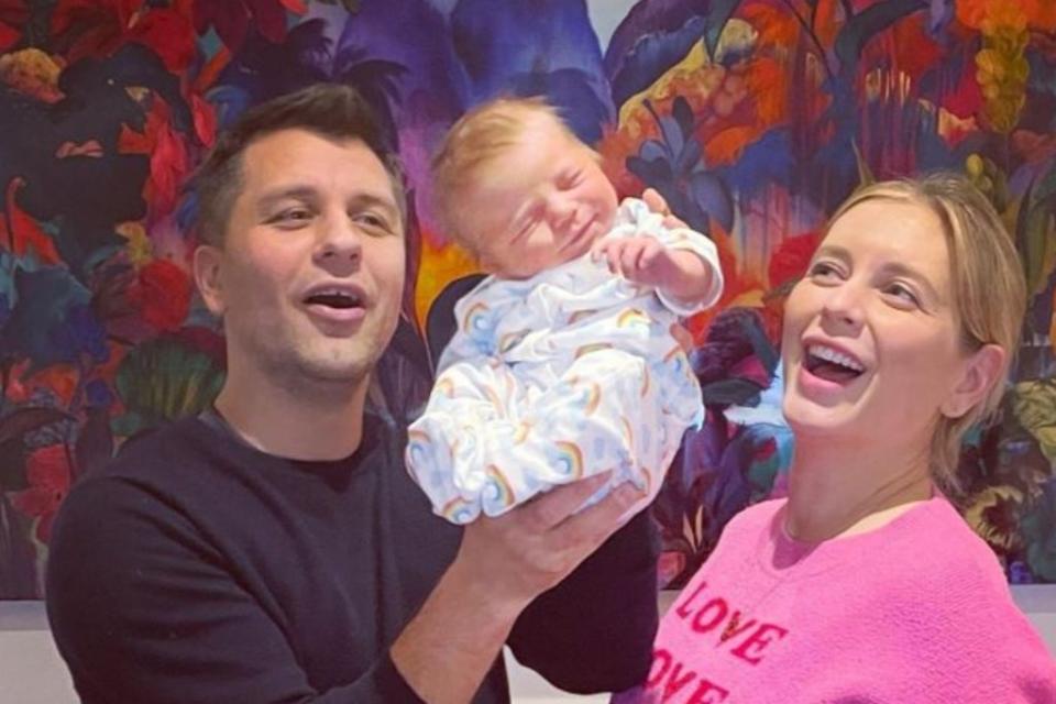 The couple were delighted to tell their fans all about their baby news (RACHEL RILEY INSTAGRAM)