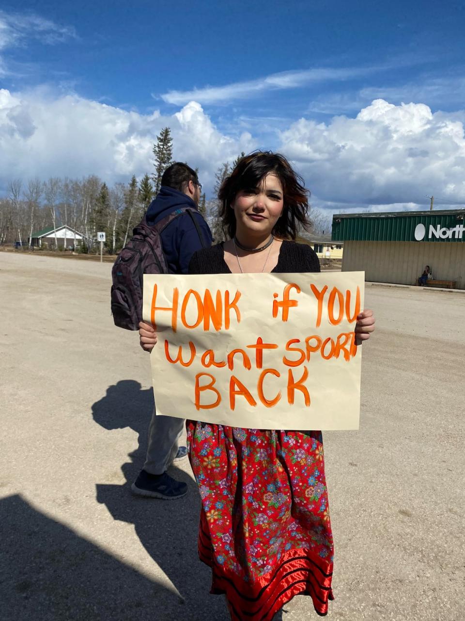 Raven Chaboyer organized a student protest in Cumberland House, Sask.