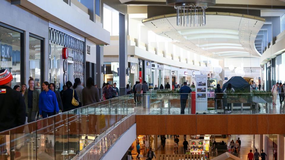 shoppers at The Galleria