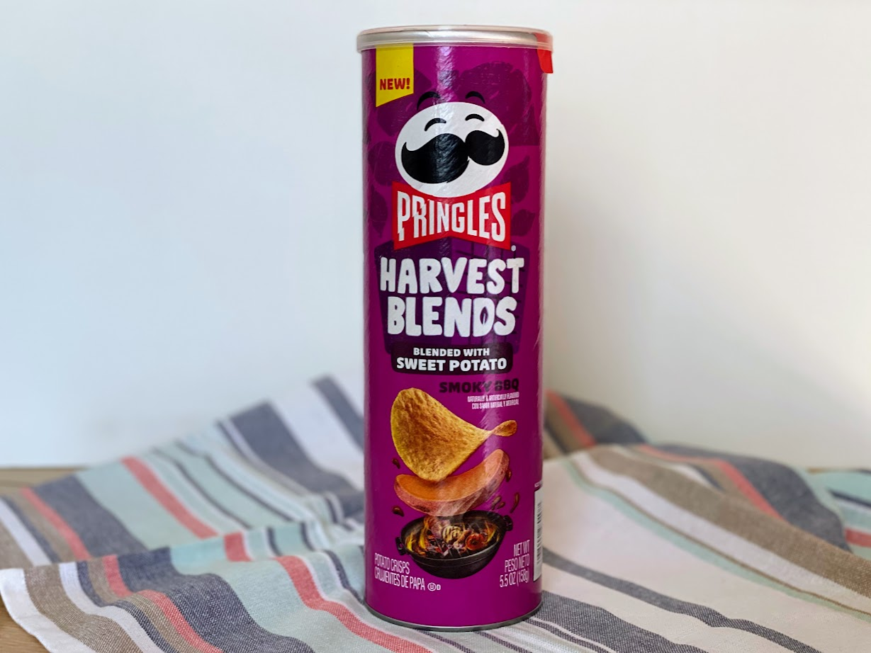 Pringles harvest blends smoky bbq