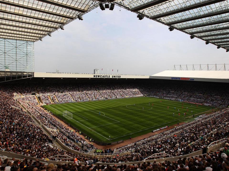 St James' Park is the 52,000-seater home of Newcastle United: Getty