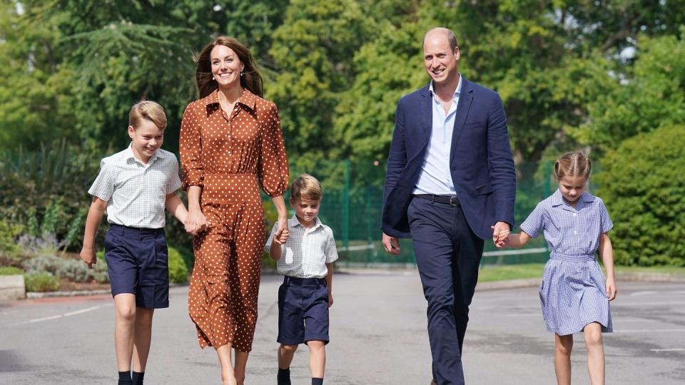 prince george, princess charlotte and prince louis start lambrook school