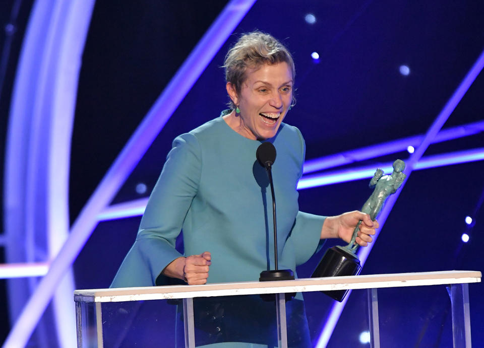 Beste Hauptdarstellerin – Film: Frances McDormand (“Three Billboards Outside Ebbing, Missouri”)