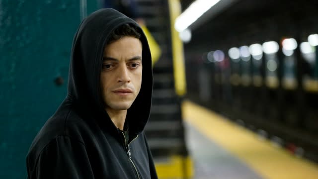 <strong>Rami Malek</strong>, star of USA Network’s hacker drama <em>Mr. Robot,</em> doesn’t fit into a box – and it’s just the way he likes it. The 34-year-old actor has quietly amassed a resume sprinkled with critical hits ( <em>Short Term 12,</em> HBO's <em>The Pacific</em>), mainstream successes (Fox's <em>24</em>) and blockbusters (the final <em>Twilight</em> film). He's played every role imaginable, from an ancient Egyptian pharaoh in the <em> Night at the Museum</em> trilogy to a loyal member of a cult religion in <em> The Master. </em>But it's <em>Mr. Robot</em>  that may propel Malek to the big time. <strong>WATCH: The 9 Hottest Summer TV Shows You Definitely Can't Miss!</strong> <em> Mr. Robot </em>centers on Elliot (Malek), a high-functioning cyber-security technician at Allsafe Security who moonlights as a vigilante hacker. Elliot, who has a social anxiety disorder, finds himself at a crucial crossroads when Mr. Robot ( <strong>Christian Slater)</strong>, the mysterious leader of an underground hacker group, recruits him and offers him the chance to destroy the conglomerate he is paid to protect (and the powerful CEOs he believes are ruining the world). <em> Mr. Robot</em> is already resonating with audiences. More than a month before its debut, the drama – eliciting comparisons to <em>The Social Network</em> in tone and reminiscent of AMC's <em>Rubicon</em> – took home the Audience Award at South by Southwest, an early sign USA had something special. "It speaks to how proud we are of what we have on our hands, how special, unique and riveting the story is," Malek tells ETonline of the show's strong reception. "Viewers will straight-up dig it.” <strong>NEWS: Need Something New to Watch? Here Are the Perfect Shows to Binge This Summer</strong> Ahead of Wednesday’s official premiere, ETonline caught up with the actor as he waxed poetic about the intricacies of human connection in a tech-reliant world and why superheroes aren’t the <em> only</em> heroes worth rooting for. <strong> ETonline: What initially drew you to <em>Mr. Robot</em>? </strong> <strong> Rami Malek</strong>: It’s something everyone can connect with at this time – wanting to do something courageous despite the situation that they find themselves in. At the base level, Elliot is a really complicated, multi-layered human being who is struggling with his life. He’s emotionally troubled and conflicted, and people can relate to that in today’s society no matter what their age or their gender, wanting to do something about who they are and the society they live in. It’s a story about how we connect to one another and how we’re not connecting. How technology is driving us apart or is it allowing us to better communicate? These are questions we’re all asking ourselves. <strong> ETonline: The show is timely in that sense – we seem to be more disconnected even though we’re “connected” via the Internet and other forms of technology. Is <em>Mr. Robot</em> commentating on that aspect of society and using Elliot as the mouthpiece? </strong> <strong> Malek:</strong> Yeah, the show has a lot to say about the society we live in and the corruption. It’s not all a crazy diatribe about the [world] we live in but it definitely asks questions. The idea of us being disconnected or connected is something that comes up quite a bit on the show. It asks the viewer as a whole to step out from behind their phone and their monitor and go outside. Going outside is kind of like looking in the mirror now than just staring at your social media sites and seeing your life through that screen. <strong>WATCH: 'Wet Hot American Summer' and 6 More Things to Stream!</strong> USA Network <strong> ETonline: In the first episode, we learn a lot about Elliot’s perspective on the world through his internal dialogue. What intrigued you about him and is he still a mystery to you? </strong> <strong> Malek:</strong> There’s a very blunt aspect about Elliot that I really gravitated to. In one instant, you get everything he’s thinking about in his head and you know when he’s lying because he just told you the exact opposite. But there are other times when he says things like “I’m OK with it being awkward between us,” which is something that I found audiences – when we screened it at South by Southwest and Tribeca – laugh at because it’s something we all want to say and Elliot is the vehicle for that. This guy is relatable. He isn’t someone wearing a tight leotard or skin-tight superhero costume, and that is all something we can all get down with. He’s inspiring because he looks like one of us. <strong> ETonline: You mentioned superheroes. Is Elliot the everyday “hero”? Is that what he is building to? </strong> <strong> Malek:</strong> Elliot’s on a search for connectivity with human beings, to try to connect with people on a very human level. As basic as that sounds, that’s incredibly difficult for him to achieve at this very moment in his life. In doing so, there are some heroic aspects on a basic human level that come out of that. In the grander scheme, he’s going to try to take down a society that he sees as corrupt and in doing so, some of his actions will really wreak havoc on people he cares about and at other times, will do a lot of good. <strong> ETonline: Elliot has a unique dynamic with Christian Slater’s character Mr. Robot, the leader of the underground hacker group who recruits Elliot to help take down the multinational corporations. What can we expect between them as the series moves on? </strong> <strong> Malek: </strong>Mr. Robot is the catalyst for getting Elliot to do these audacious things he wants him to do, things that Elliot might not be able to on his own or have the wherewithal to do on his own. They have a very up-and-down relationship. It’s very much working through things together, learning from one another, hating one another. It’s another one of Elliot’s many complicated relationships, but Mr. Robot can, at times, inspire Elliot to go beyond what he thinks he is capable of. But he can also push him in really pointed ways. ( <em>Laughs</em>.) It’s one of those relationships where you really know how to push the other’s buttons to get them to do something, as all of our complicated relationships are – it’s a marriage of sorts. <strong> ETonline: What’s your elevator pitch to those not familiar with <em>Mr. Robot</em> yet? </strong> <strong> Malek</strong>: It’s a very timely, unique, cool psychological thriller for a controversial period of time that we live in that tackles a lot of social issues, like technology and the effects of technology today, and the effects it has on human relationships. <strong> ETonline: <em>Mr. Robot</em> doesn’t feel like the typical USA show… </strong> <strong> Malek: </strong>That’s the other thing. USA is really allowing us, the writers, [creator] <strong>Sam Esmail</strong> to push the envelope with the show and I think audiences are really yearning for something different. As Elliot says in the show, “I’m very different,” and so is the show – but in a very good way. <em> Mr. Robot</em> premieres Wednesday at 10 p.m. PT/ET on USA Network. <em> Mr. Robot </em>isn’t the only new summer show we think you need to check out! Find out which other shows made the cut!