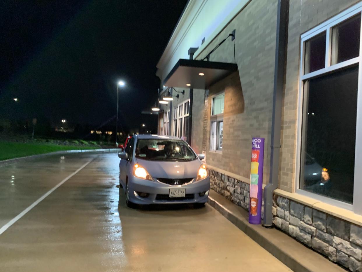 Taco Bell Go Mobile drive-thru windows