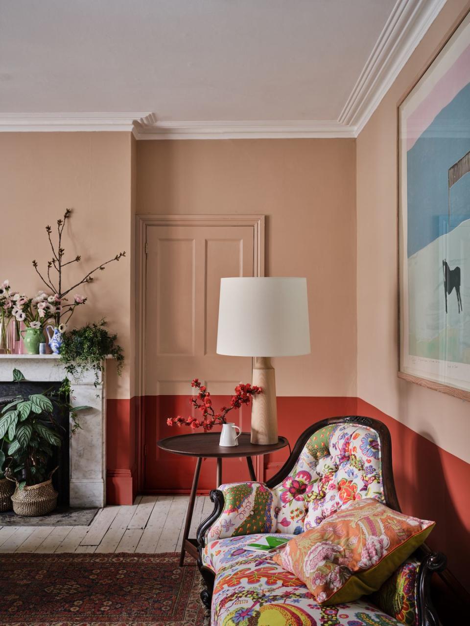 living room colour ideas two tone