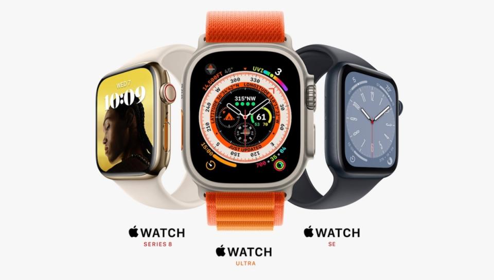 蘋果更新第二代Apple Watch SE，同步推出針對戶外活動打造的Apple Watch Ultra