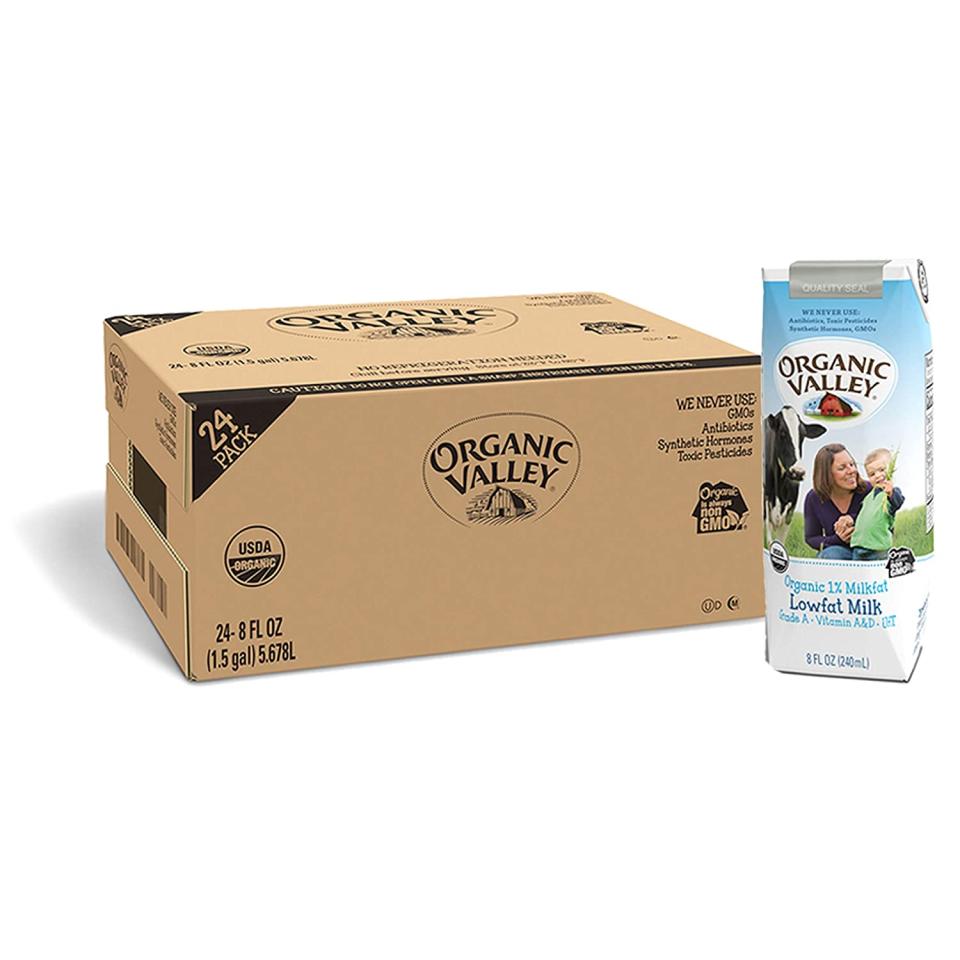 Organic Valley, Milk Boxes, Shelf Stable 1% Milk