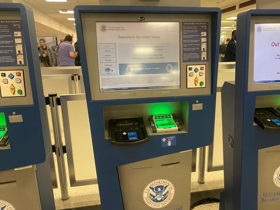 CBP Global Entry kiosk