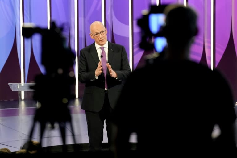 Reeling: Scottish National Party leader John Swinney (Stefan Rousseau)