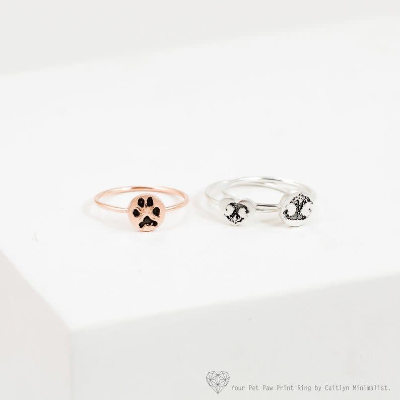 Custom Paw Print/Nose Print Ring