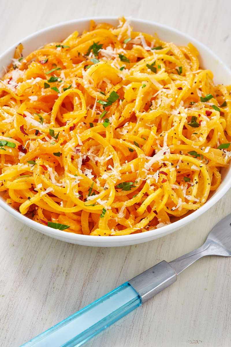 <p>Or, as we like to call the, boodles.</p><p>Get the <a href="https://www.delish.com/uk/cooking/recipes/a30311929/butternut-squash-noodles-recipe/" rel="nofollow noopener" target="_blank" data-ylk="slk:Butternut Squash Spaghetti" class="link ">Butternut Squash Spaghetti</a> recipe.</p>