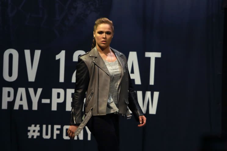 Ronda Rousey has a chance to win back the bantamweight title on Friday. (Getty)