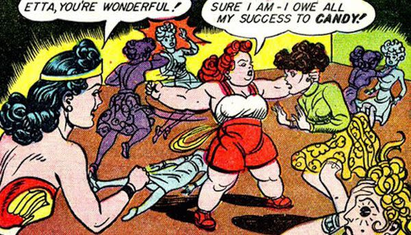 Etta Candy in einem der frühen Comics. (Bild: DC Comics)