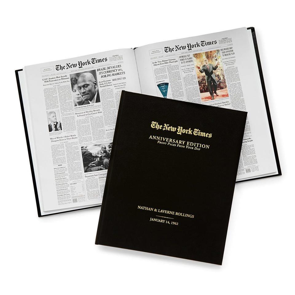 24) New York Times Custom Anniversary Book
