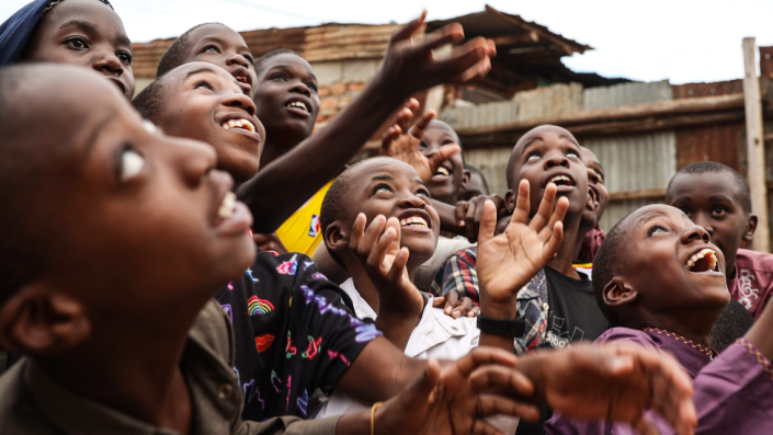 Children at the Kabowa Hidayat Islamic School and Orphanage in Kampala, Uganda - Monday 2 May 2022