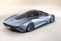 <p><a href="https://www.roadandtrack.com/car-shows/geneva-auto-show/a26624320/mclaren-speedtail-horsepower-torque-weight-hybrid/" rel="nofollow noopener" target="_blank" data-ylk="slk:The Speedtail;elm:context_link;itc:0;sec:content-canvas" class="link ">The Speedtail</a> is a mid-engine weapon with wild looks and a total output of over 1000 horsepower. But with seating for three and plenty of cool tech features, it can make for an excellent road-tripper. </p>