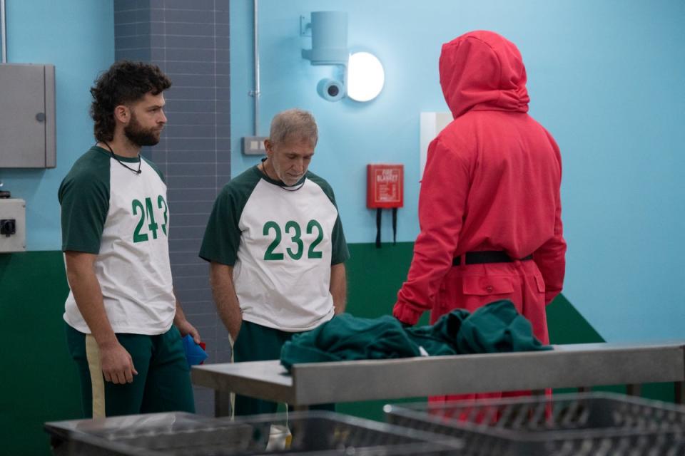 (L-R) Stephen and Rick on ‘Squid Game: The Challenge’ (PETE DADDS/NETFLIX)