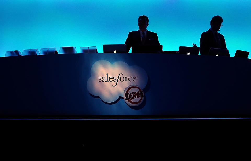 <p>No. 4: Salesforce <br> Company Rating: 4.4 <br> (Photo by Justin Sullivan/Getty Images) </p>