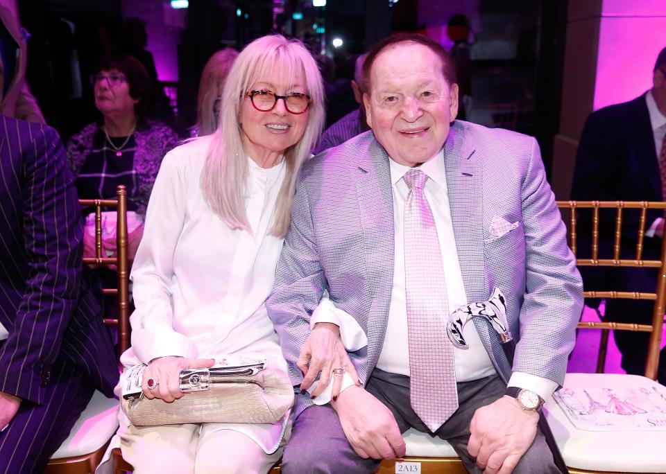 A photo of Miriam and Sheldon Adelson