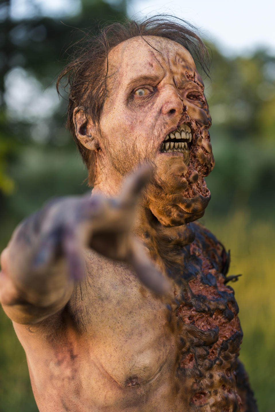 <p>A Walker in AMC’s <i>The Walking Dead</i>.<br>(Photo: Gene Page/AMC) </p>