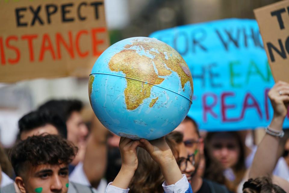 Collective action may well channel worries in a positive direction. <a href="https://www.shutterstock.com/image-photo/youth-strike-climate-march-friday-future-1406427779" rel="nofollow noopener" target="_blank" data-ylk="slk:Shutterstock;elm:context_link;itc:0;sec:content-canvas" class="link ">Shutterstock</a>