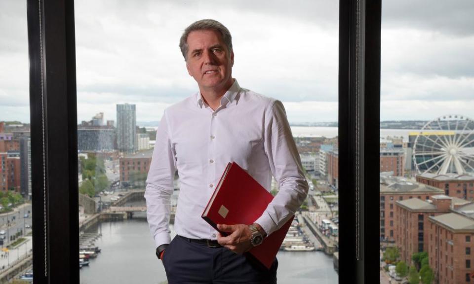 Steve Rotheram in his office in 2019.