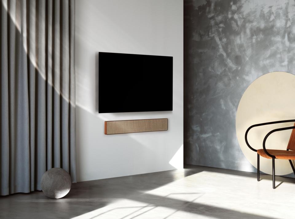 B&O's first soundbar features Dolby Atmos and some high-end design touches. 