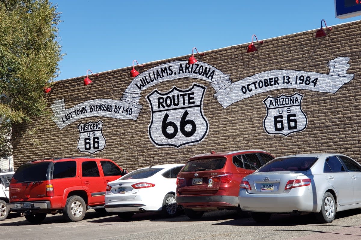 Well-maintained Williams is a period town on Route 66 (Simon and Susan Veness)