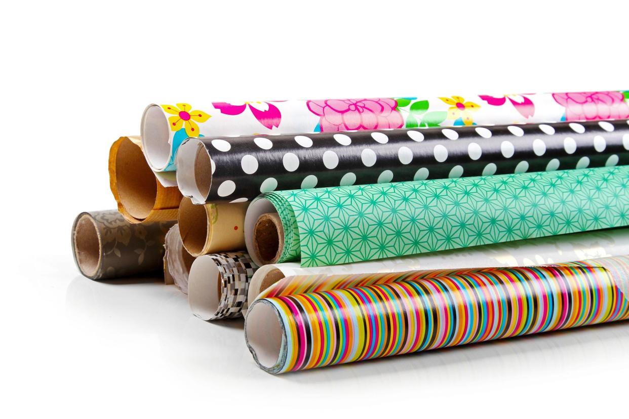 wrapping paper rolls