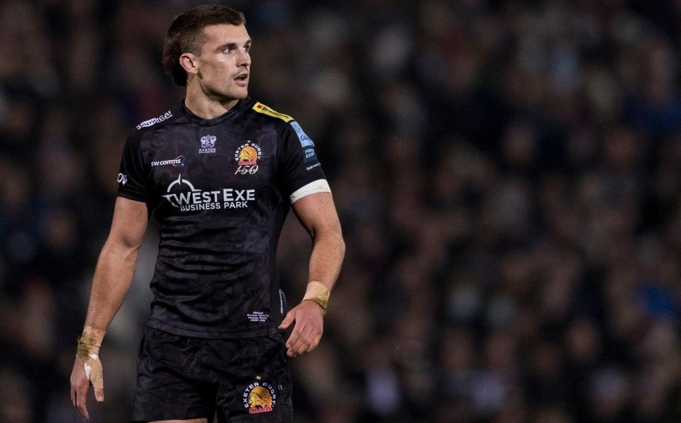 Henry Slade set to play in France as Exeter head coach says club has no 'Novak Djokovic'-style exemptions - CAMERASPORT VIA GETTY IMAGES