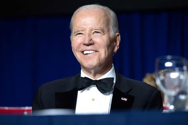 SAUL LOEB/AFP via Getty President Joe Biden at the 2023 White House Correspondents' Association Dinner