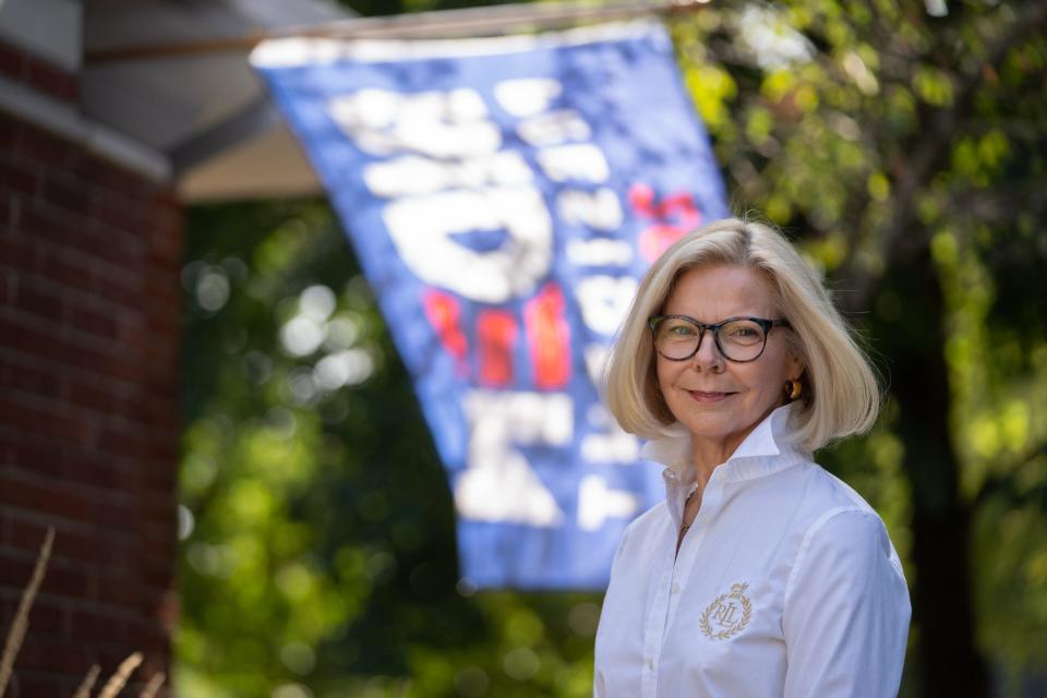 "Restoring our democracy is a huge piece. I have not been happy with the election of Trump since the day he was elected. I'm very concerned that we're no longer using science and facts to solve our problems," Joyce Peralta of Beverly Hills said at her home on Thursday, September 17, 2020 about her thoughts on the upcoming presidential election. Peralta listed the handling of  COVID, the fires and the hurricanes as examples of this. "I'm a strong democrat because I feel like the democrats are using fact-based solutions and that's what I think the republicans are lacking now. I don't think Trump's call for suburban house wives will go anywhere. Every woman that I have talked to has found that offensive. I don't think it is going to help Donald Trump get elected."