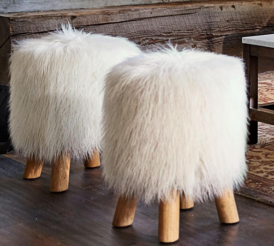 <p><a href="https://go.redirectingat.com?id=74968X1596630&url=https%3A%2F%2Fwww.potterybarn.com%2Fproducts%2Fmongolian-fur-stool%2F&sref=https%3A%2F%2Fwww.cosmopolitan.com%2Flifestyle%2Fa42827247%2Fpresidents-day-furniture-sale%2F" rel="nofollow noopener" target="_blank" data-ylk="slk:Shop Now;elm:context_link;itc:0;sec:content-canvas" class="link ">Shop Now</a></p><p>Mongolian Faux Fur Stool</p><p>$199.00</p><p>potterybarn.com</p>