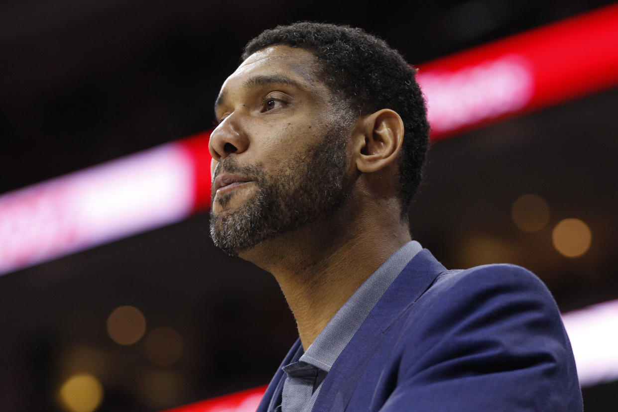 Tim Duncan has also personally pledged $1.25 million to Hurricane Irma relief efforts in the U.S. Virgin Islands. (AP)