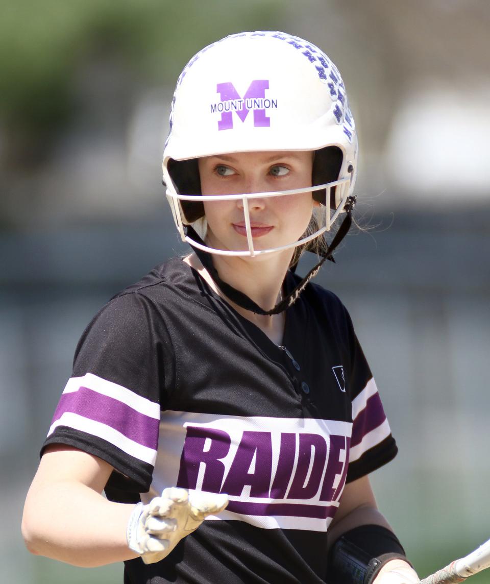 Grace Heath had two hits, two runs scored and two stolen bases in the Mount Union softball team's 7-2 win over Penn State-Altoona in the NCAA Division III Tournament on Friday.