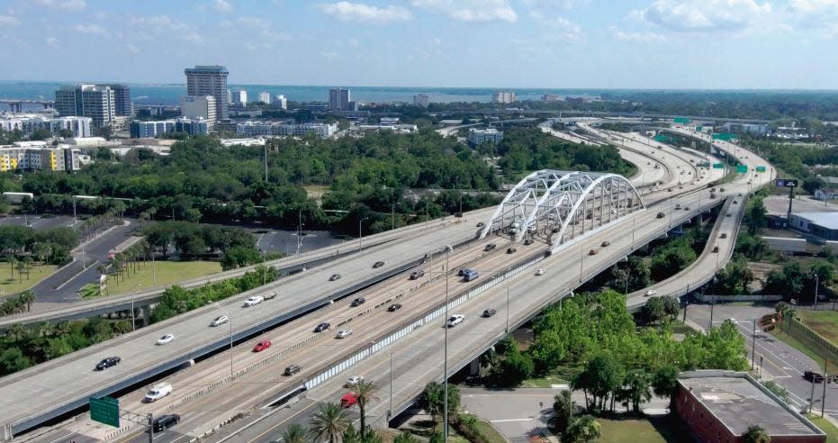 The Myrtle Street Bridge on I-95 is part of proposed FDOT improvements to the interstate from I-10 to Beaver Street.