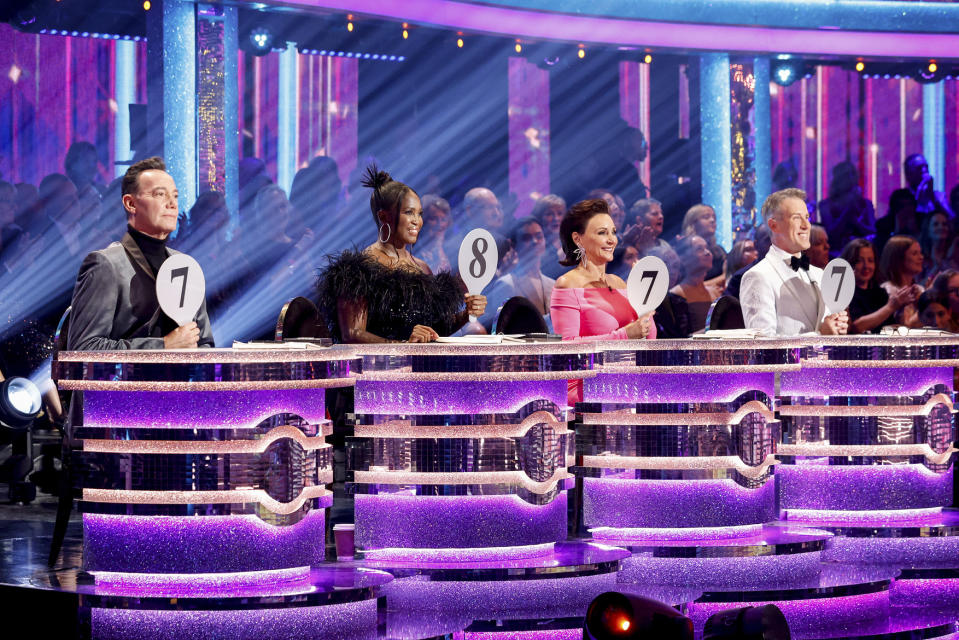 Craig Revel Horwood, Motsi Mabuse, Shirley Ballas and Anton Du Beke are the judges on the show 