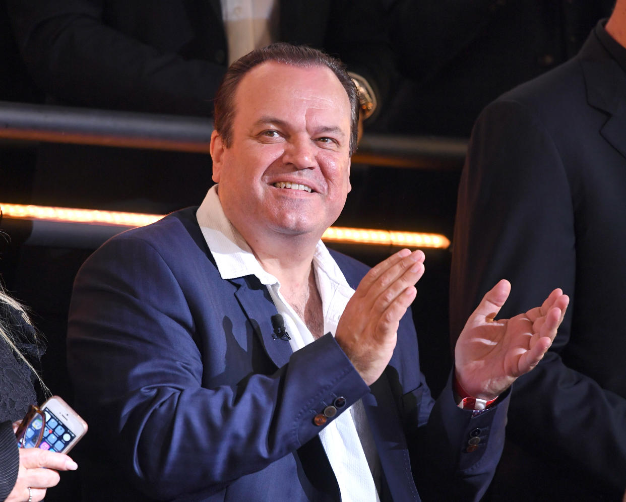 BOREHAMWOOD, ENGLAND - AUGUST 25:  Ex-housemate Shaun Williamson attends the Celebrity Big Brother Final at Elstree Studios on August 25, 2017 in Borehamwood, England.  (Photo by Karwai Tang/WireImage)